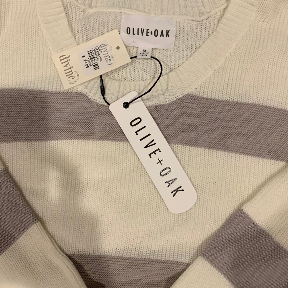 Olive + Oak Striped Sweater
